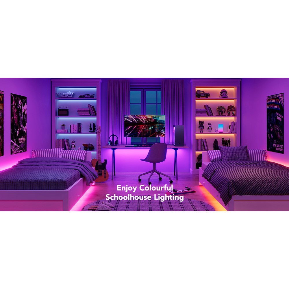 Govee Smart Wi-Fi + Bluetooth RGB LED Strip Lights 5m - Hvid