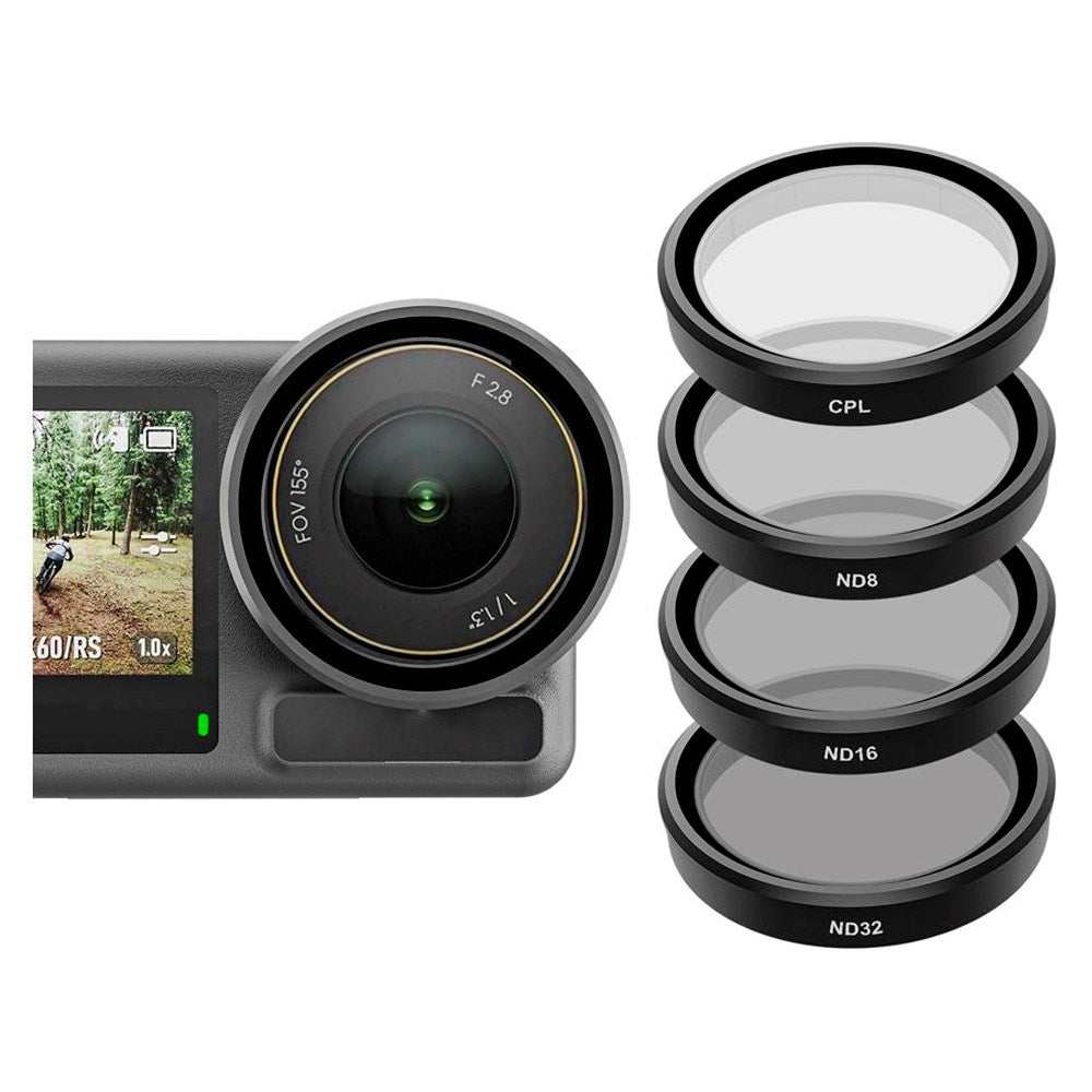 TELESIN - CPL+ND8/16/32 Linsefilter - DJI Osmo Action 3 / 4 / 5 Pro - Gennemsigtig