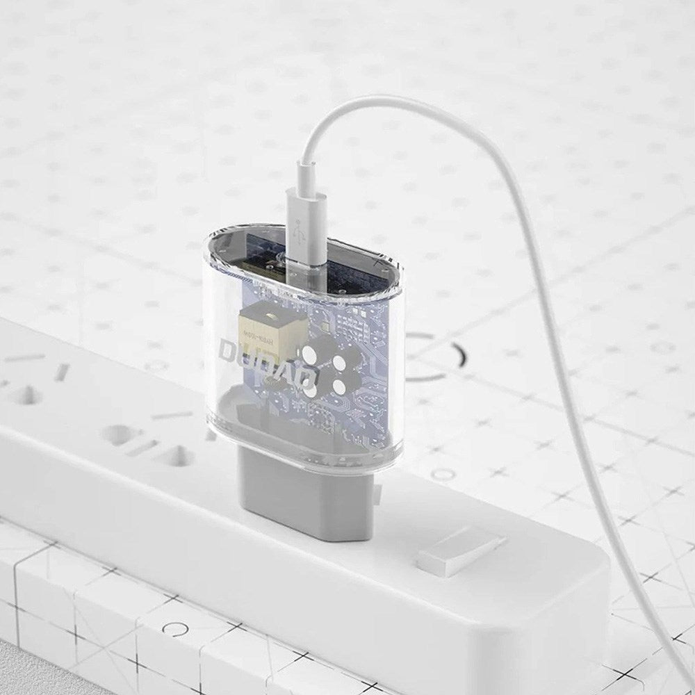 Dudao 20W PD (Power Delivery) Vægoplader USB-C - inkl. Kabel - Hvid