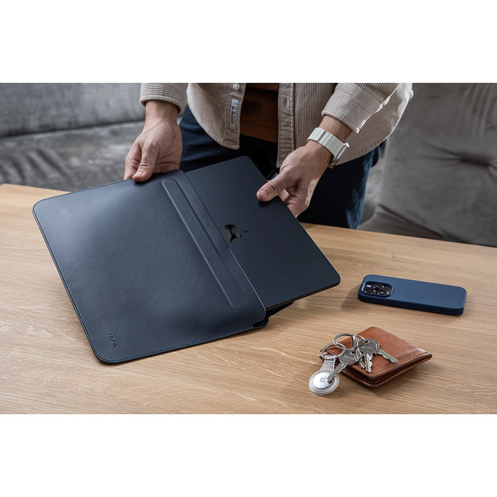 Epico Læder MacBook / Laptop Sleeve 16" (360 x 250 mm) - Sort