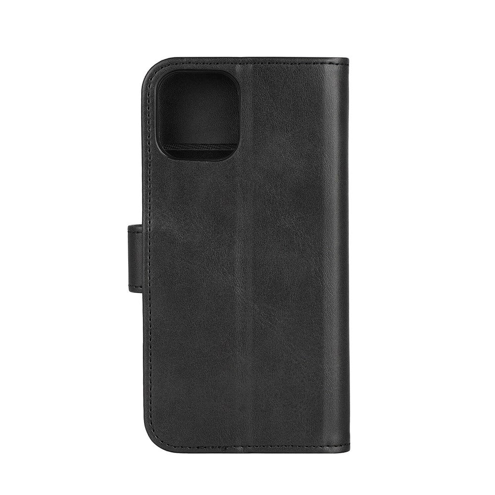 iPhone 12 / 12 Pro Classic Wallet Flip Cover m. Kortholder & Stander - Sort