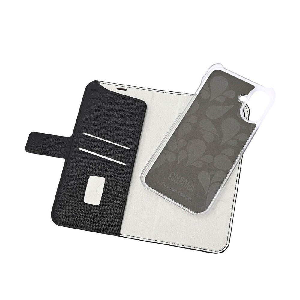 Onsala iPhone 16 Plus ECO Flip Cover m. Pung - MagSafe Kompatibel - Black