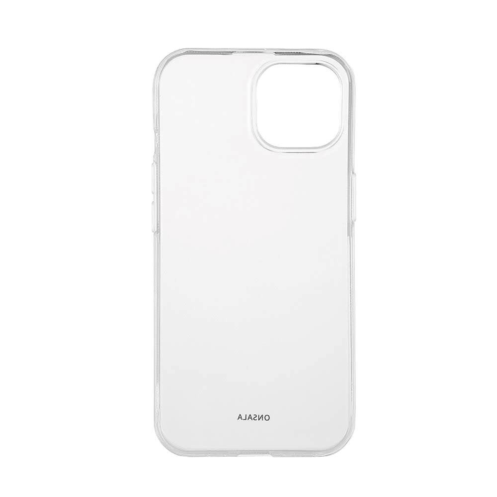 iPhone 15 Plus Onsala 100% Genanvendt Plastik Bagside Cover - Gennemsigtig