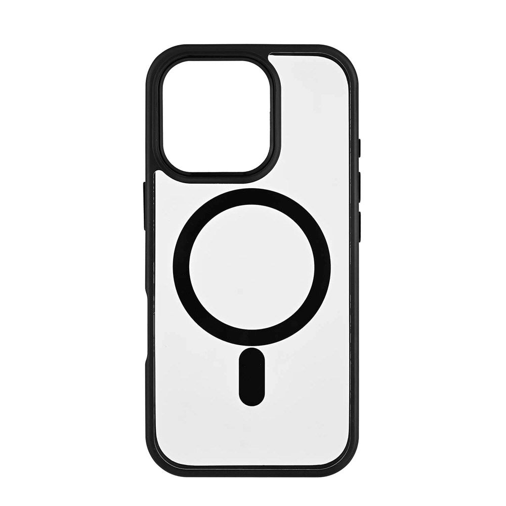 iPhone 16 Pro Onsala Bumper Bagside Cover - MagSafe Kompatibel - Sort & Gennemsigtig