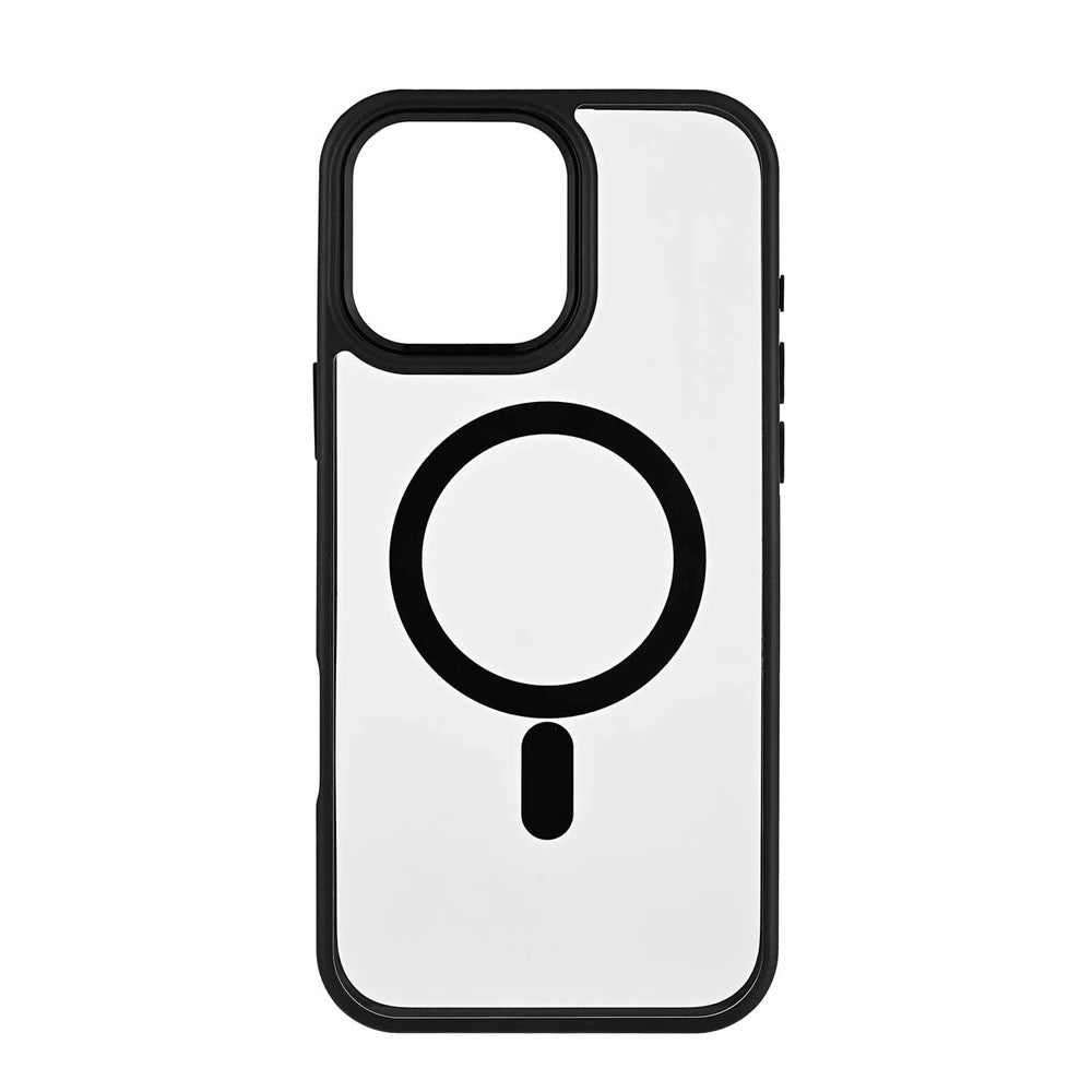 iPhone 16 Pro Max Onsala Bumper Bagside Cover - MagSafe Kompatibel - Sort & Gennemsigtig