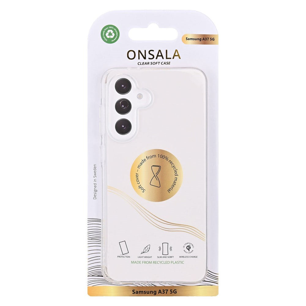 Onsala Samsung Galaxy A37 Hybrid Plast Bagside Cover - MagSafe Kompatibel - Gennemsigtig