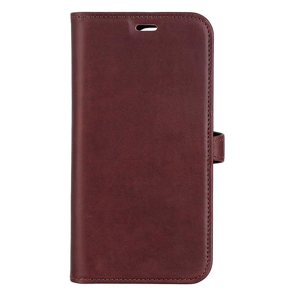 iPhone 14 Pro Buffalo Wallet Ægte Læder Magnet Flip Cover m. Pung - Brun