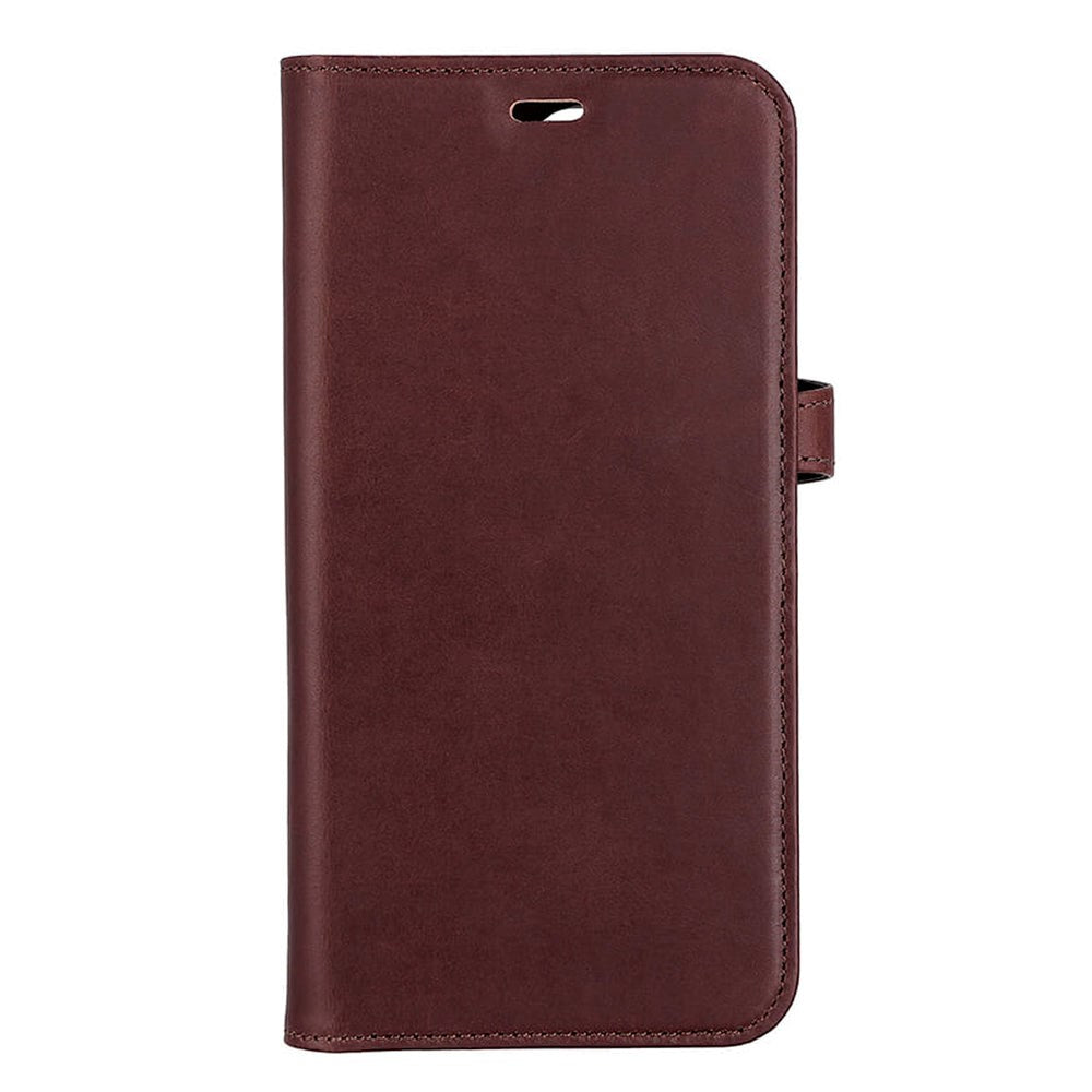 iPhone 14 Pro Max Buffalo Wallet Ægte Læder Magnet Flip Cover m. Pung - Brun
