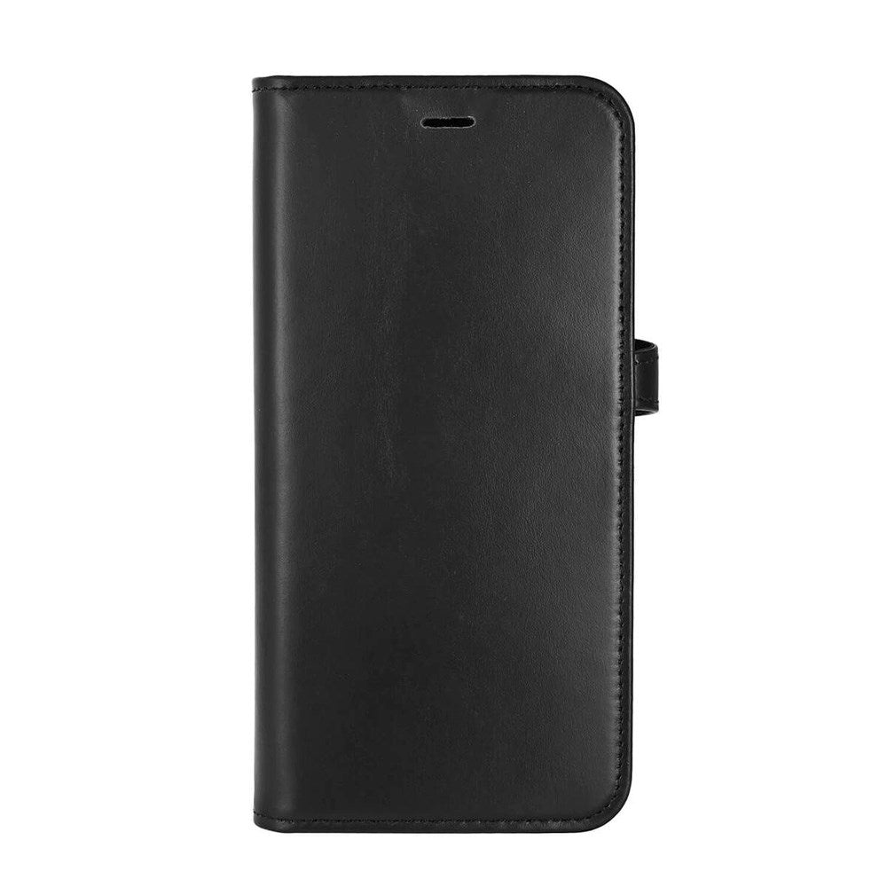 iPhone 16 Plus Buffalo 2-in-1 Wallet Ægte Læder Magnet Flip Cover m. Pung - MagSafe Kompatibel - Sort