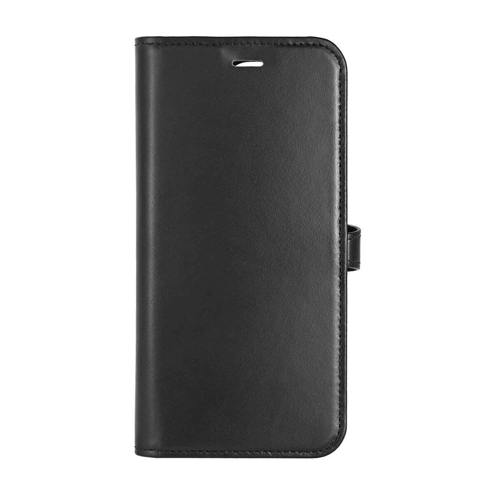 iPhone 16 Pro Buffalo 2-in-1 Wallet Ægte Læder Magnet Flip Cover m. Pung - MagSafe Kompatibel - Sort