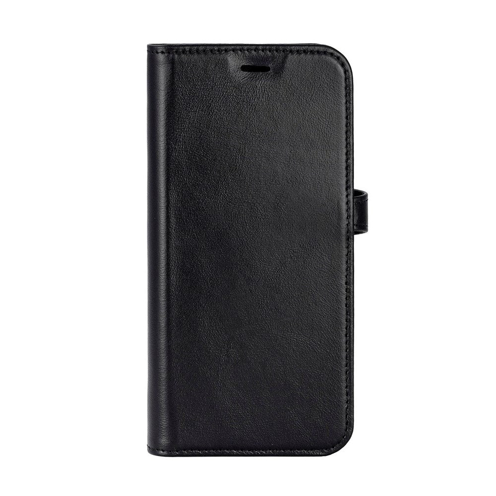 Buffalo iPhone 17 Ægte Læder Flip Cover - Sort