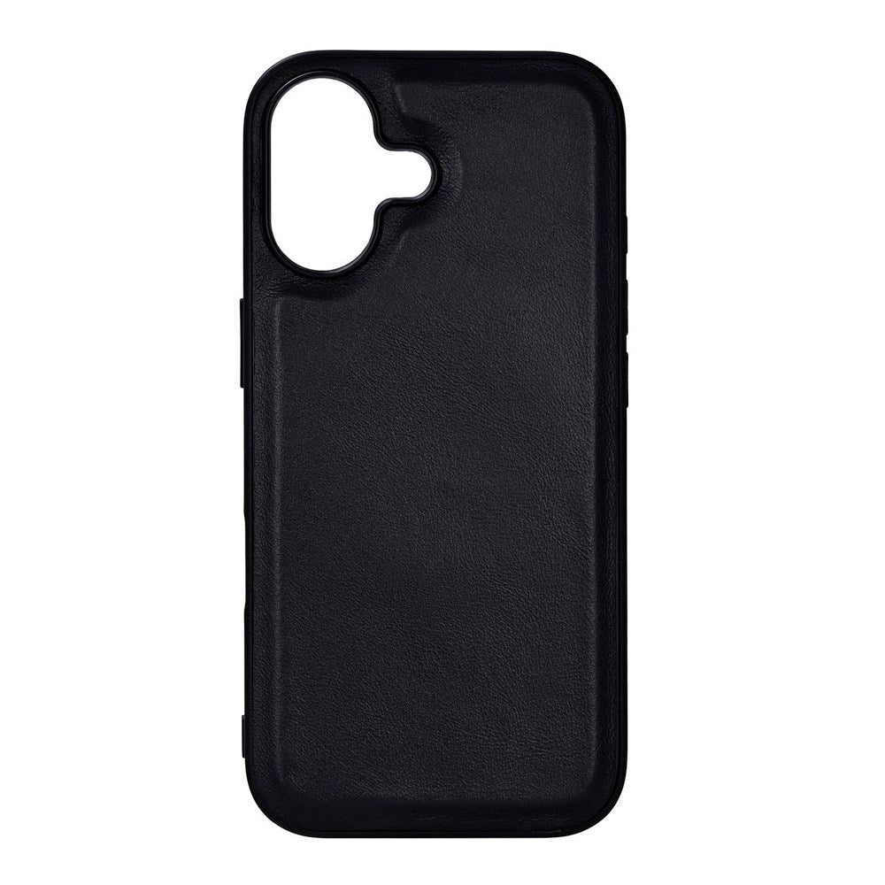 Buffalo iPhone 17 Ægte Læder Cover - MagSafe Kompatibel - Sort