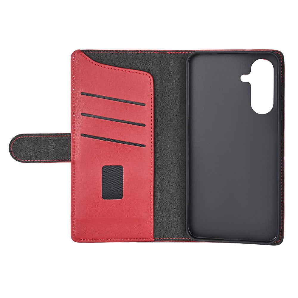 GEAR Samsung Galaxy A37 Kunstlæder Flip Cover m. Kortholder & Ståfunktion - Rød