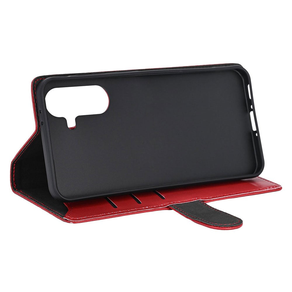 GEAR Samsung Galaxy A37 Kunstlæder Flip Cover m. Kortholder & Ståfunktion - Rød