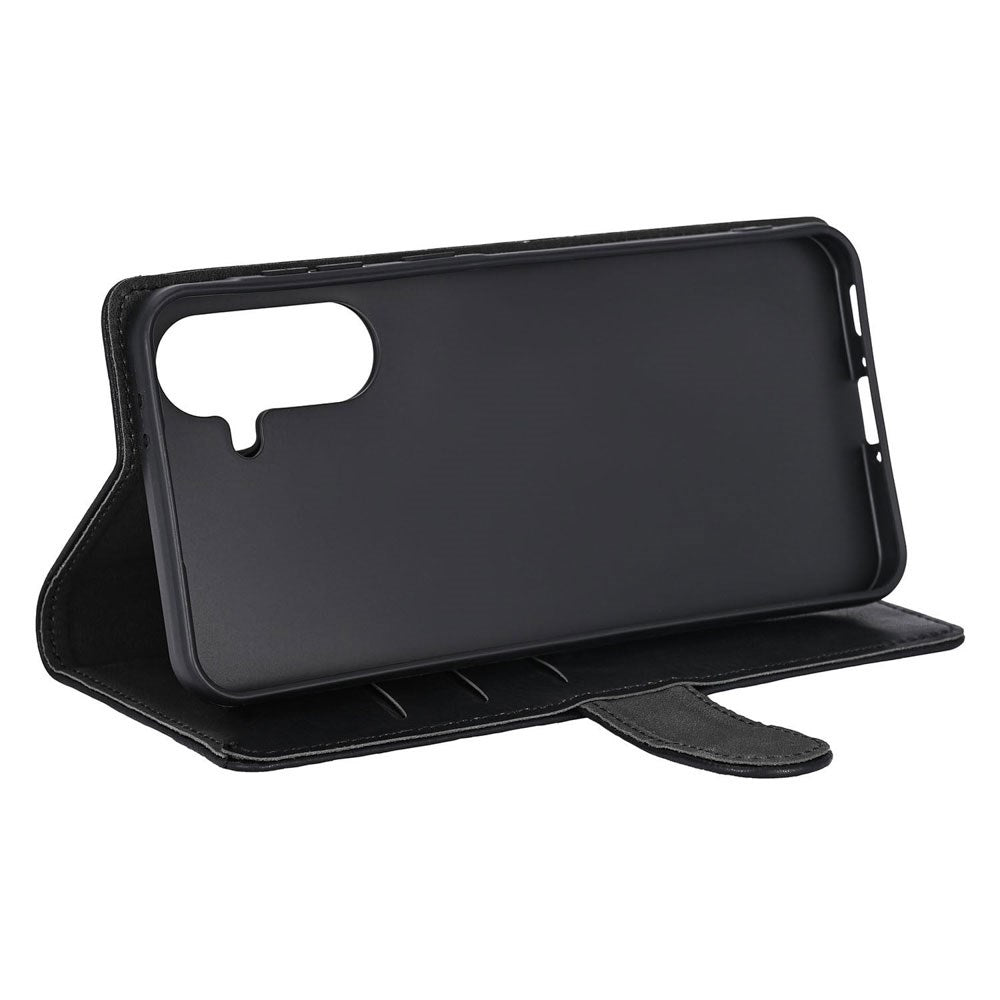 GEAR Samsung Galaxy A57 Kunstlæder Flip Cover m. Kortholder & Ståfunktion - Sort