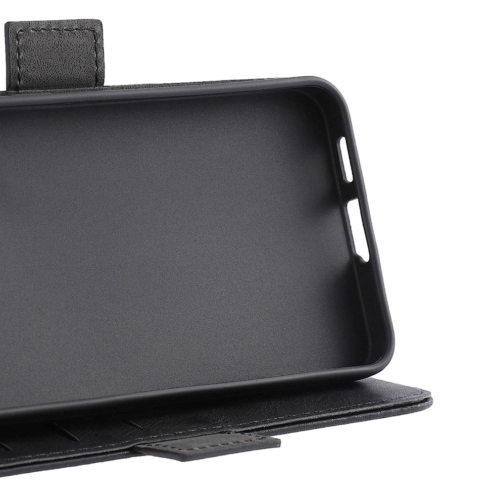 Samsung Galaxy S24 FE GEAR Vegansk Læder Flip Cover m. Pung - Sort