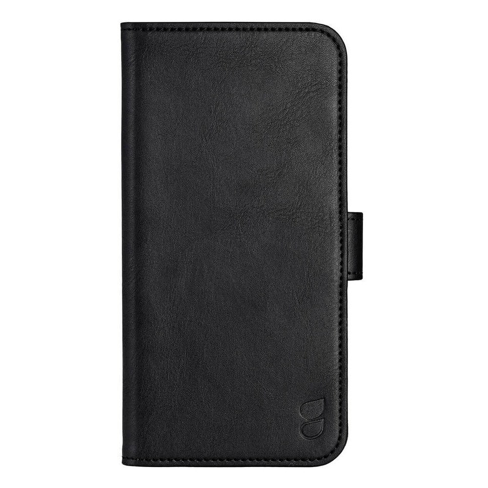iPhone 16 Pro Max GEAR Wallet - Læder Flip Cover m. Pung til 3 Kort - MagSafe Kompatibel - Sort