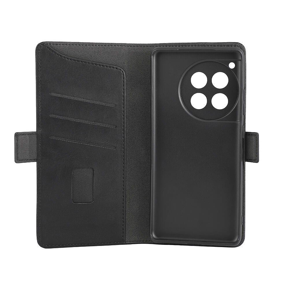 GEAR OnePlus 12R Læder Flip Cover m. Pung - Sort