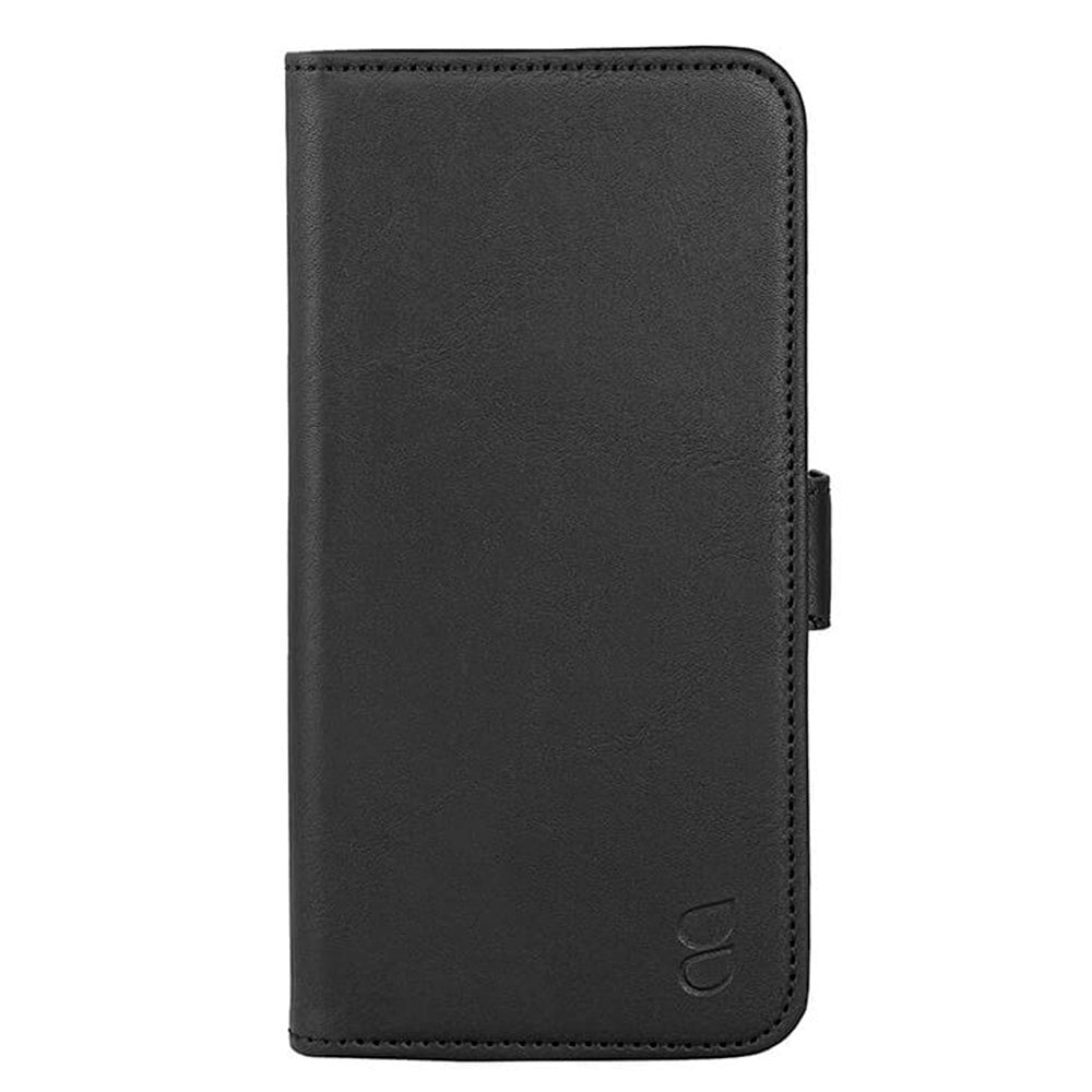 iPhone 15 GEAR Wallet - Læder Flip Cover m. Pung til 3 Kort - Sort