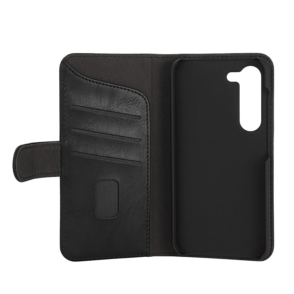 Samsung Galaxy S23 Gear Wallet - Læder Flip Cover m. Pung - Sort