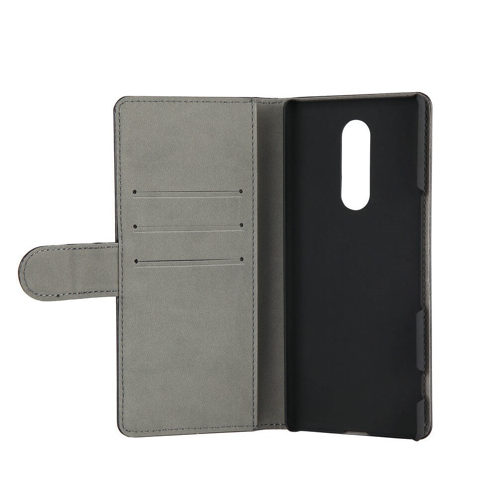 Sony Xperia 1 Gear Wallet - Læder Cover m. Pung - Sort