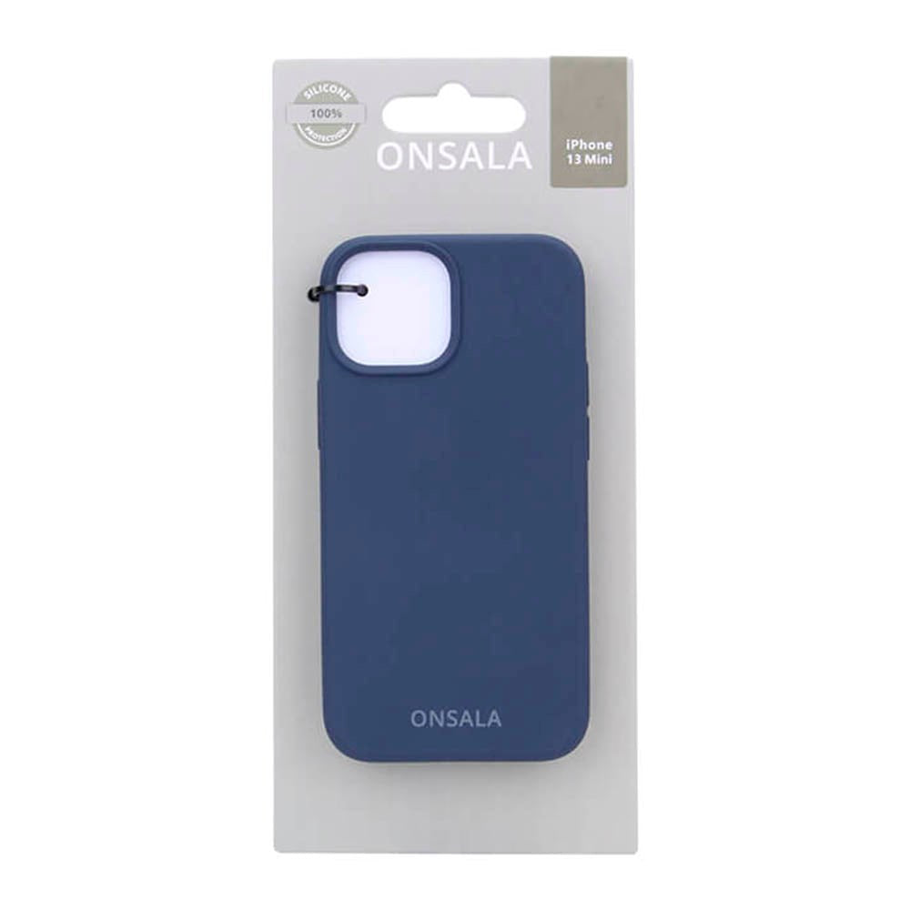 Onsala iPhone 13 Mini Onsala Collection Liquid Silikone Bagside Cover - Cobalt Blue