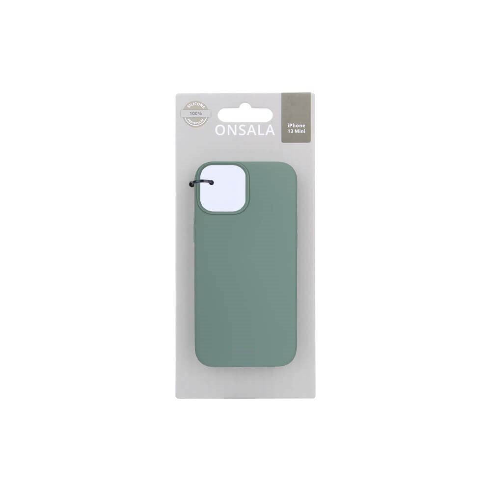 iPhone 13 Mini Onsala Collection Liquid Silikone Bagside Cover - Pine Green