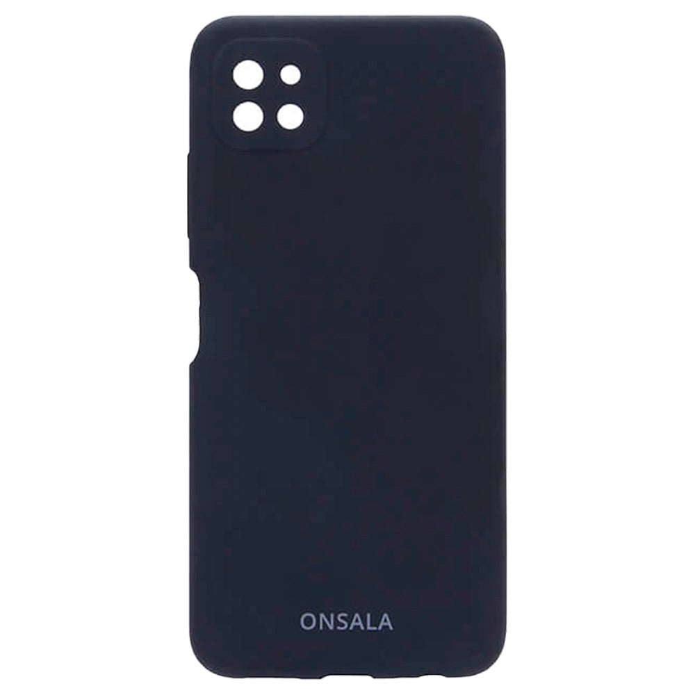 Samsung Galaxy A22 (5G) Onsala Collection Liquid Silikone Bagside Cover - Black