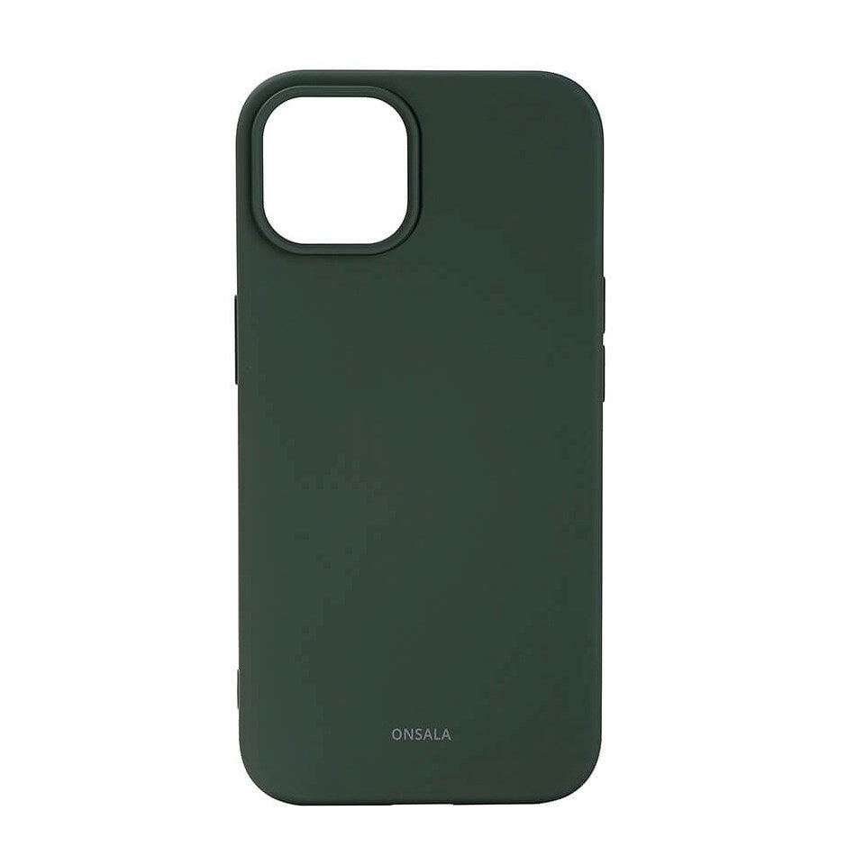 iPhone 13 / 14 Onsala Silikone Bagside Cover - Olive Green