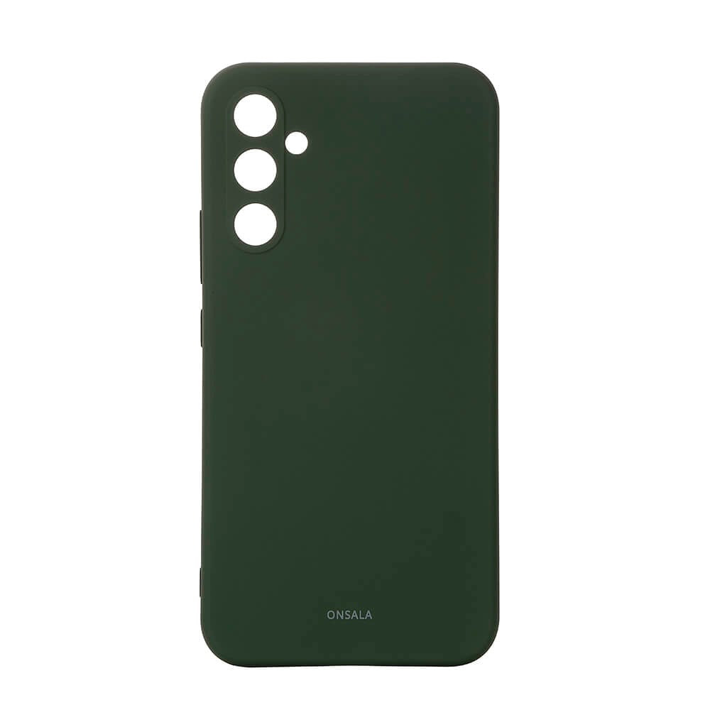 Samsung Galaxy A34 (5G) Onsala Silikone Bagside Cover - Mørkegrøn