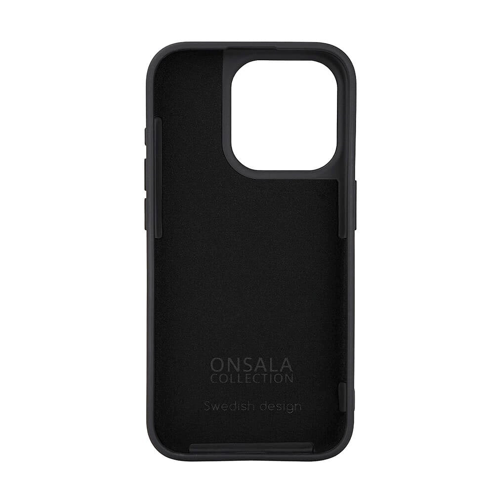 iPhone 15 Pro Onsala Silikone Bagside Cover - MagSafe Kompatibelt - Sort