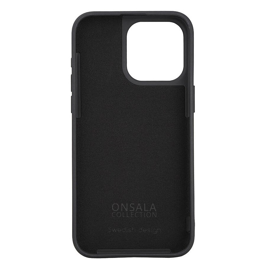 Onsala iPhone 15 Pro Max Silikone Touch Mobil Cover - Black