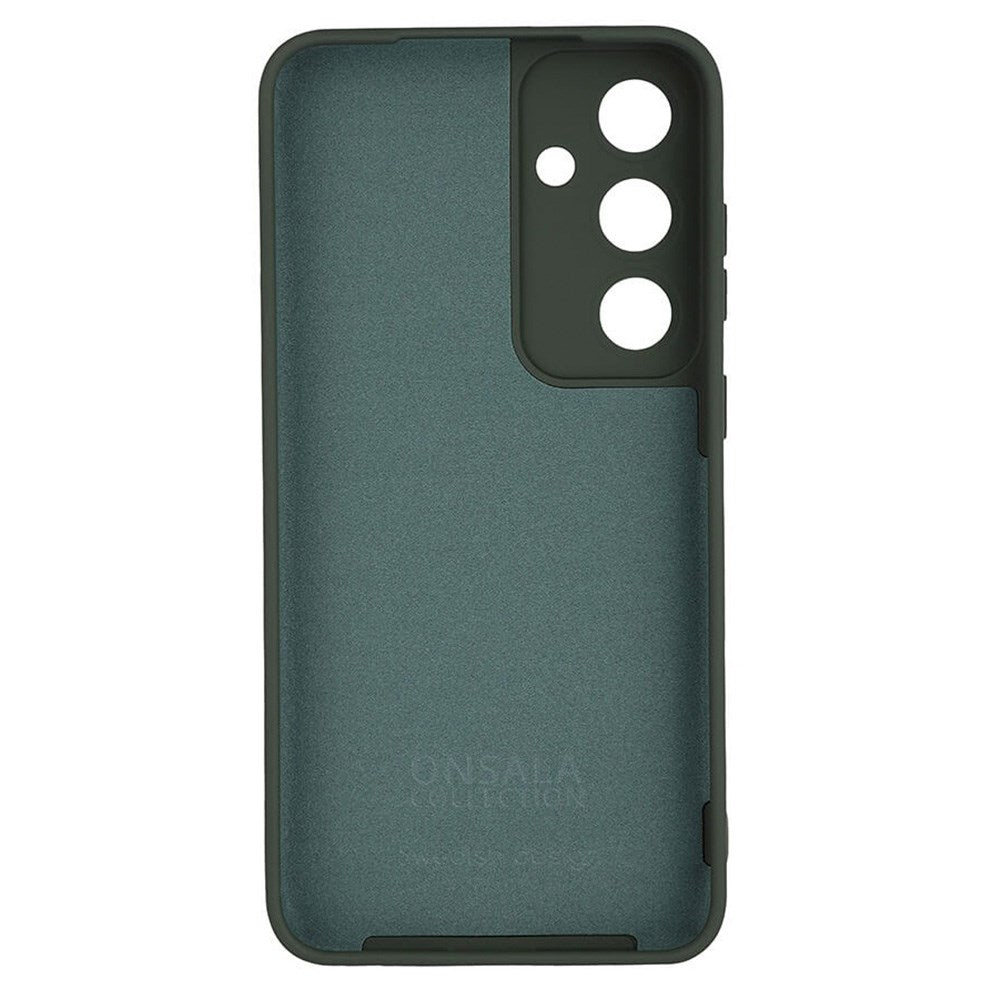 Samsung Galaxy S24+ (Plus) Onsala Silikone Bagside Cover - Mørkegrøn