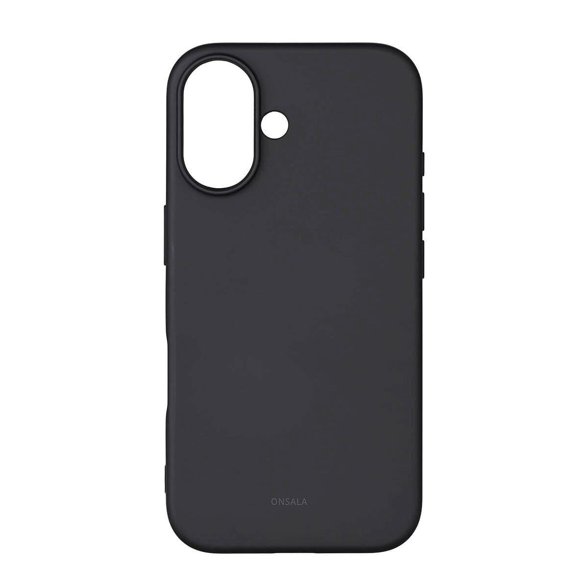 Onsala iPhone 16 Silikone Bagside Cover - MagSafe Kompatibelt - Sort
