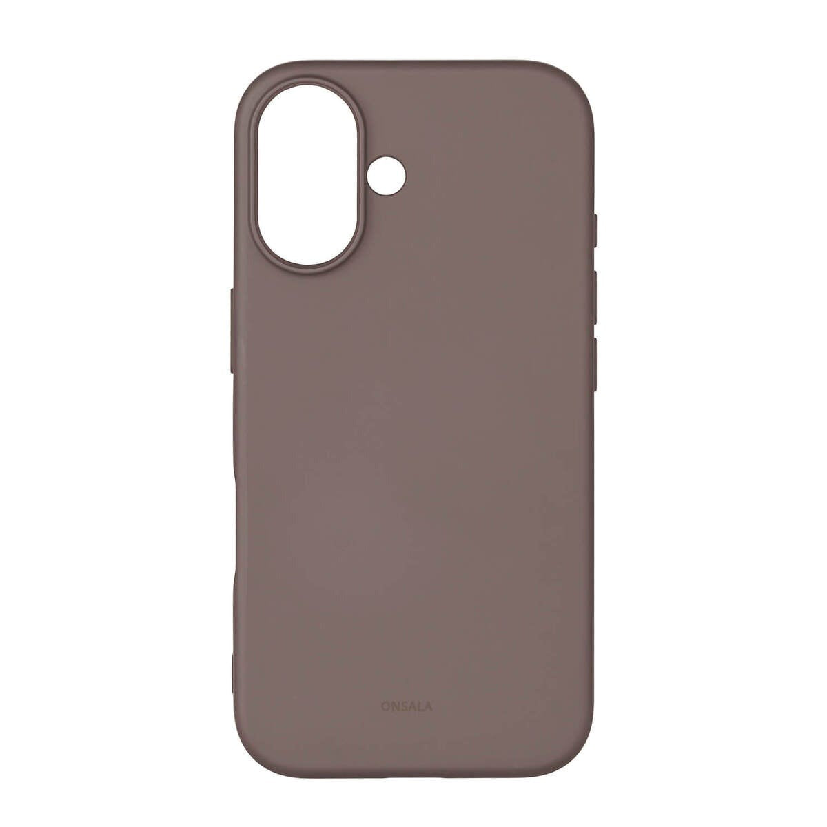 Onsala iPhone 16 Silikone Bagside Cover - MagSafe Kompatibelt - Chocolate
