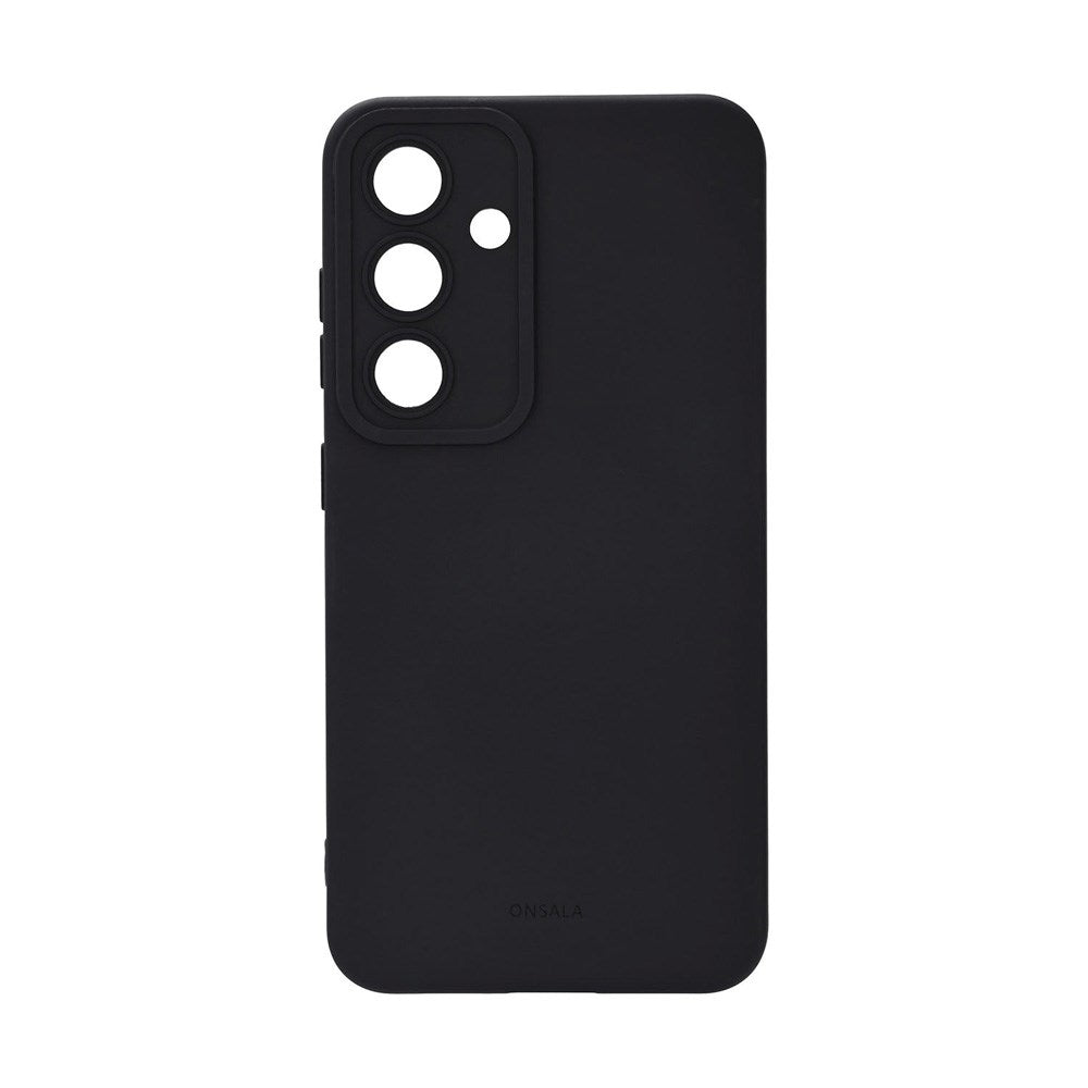 Onsala Samsung Galaxy S25 Silikone Touch Mobil Cover - Black