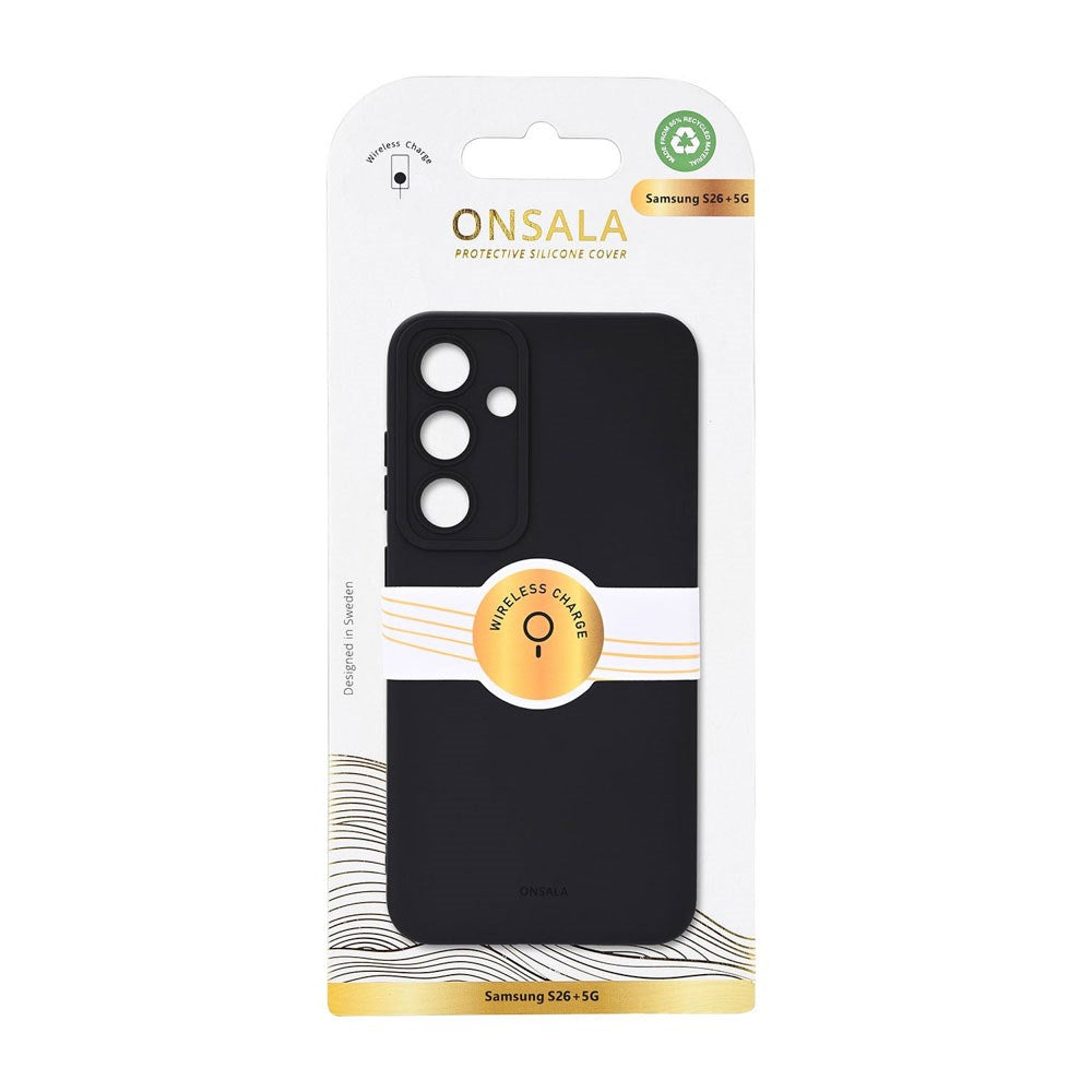 Onsala Samsung Galaxy S26+ (Plus) Silikone Bagside Cover - MagSafe Kompatibel - Black