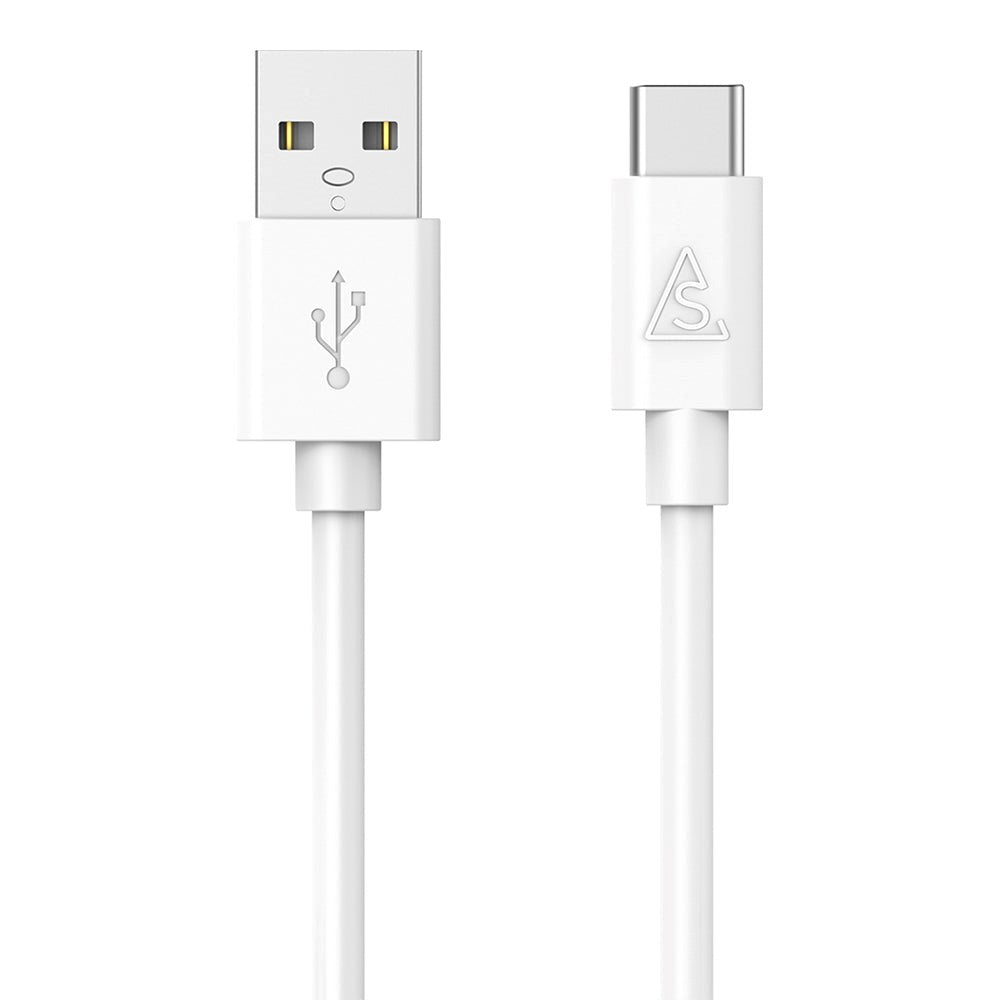Smartline 1 meter USB-C Kabel (3A/15W) USB2.0 - Hvid
