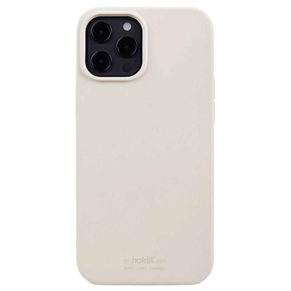 Holdit iPhone 12 / 12 Pro Soft Touch Silikone Cover - Light Beige