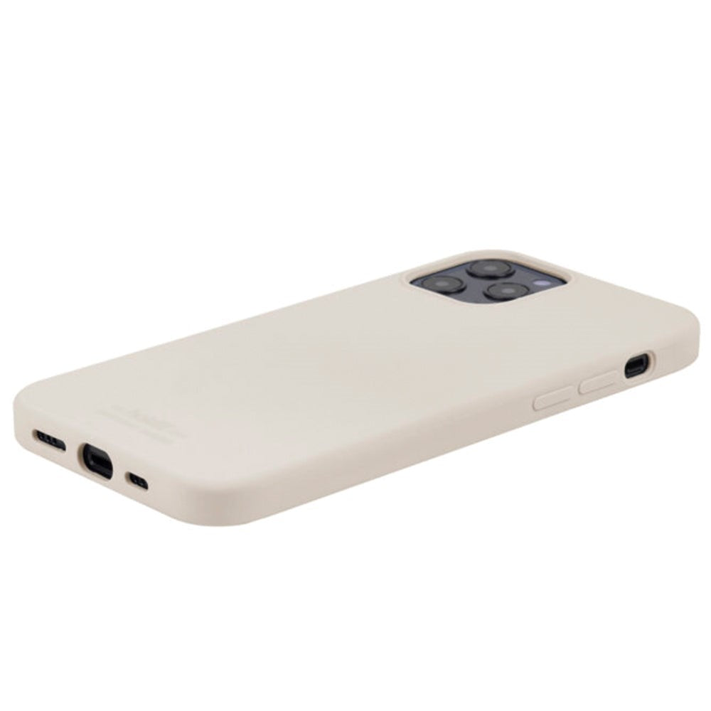 Holdit iPhone 12 / 12 Pro Soft Touch Silikone Cover - Light Beige