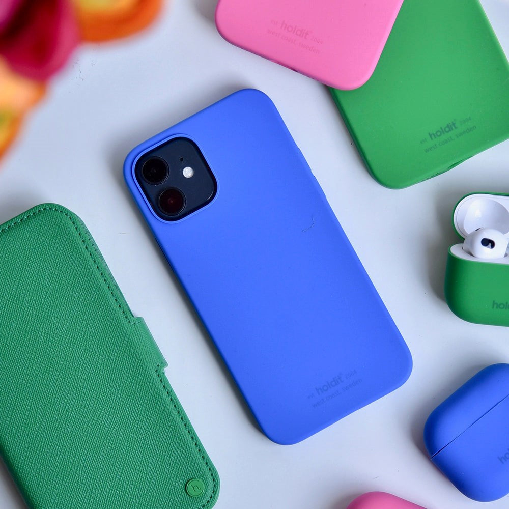 Holdit iPhone 12 / 12 Pro Soft Touch Silikone Cover - Sky Blue