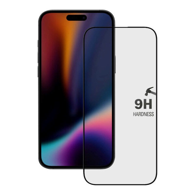 iPhone Air X2O Skærmbeskyttelse m. Monteringssystem - 9H Hærdet Glas- Gennemsigtig / Sort Kant