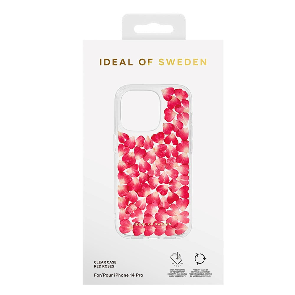 iPhone 14 Pro iDeal Of Sweden Clear Case - Red Roses