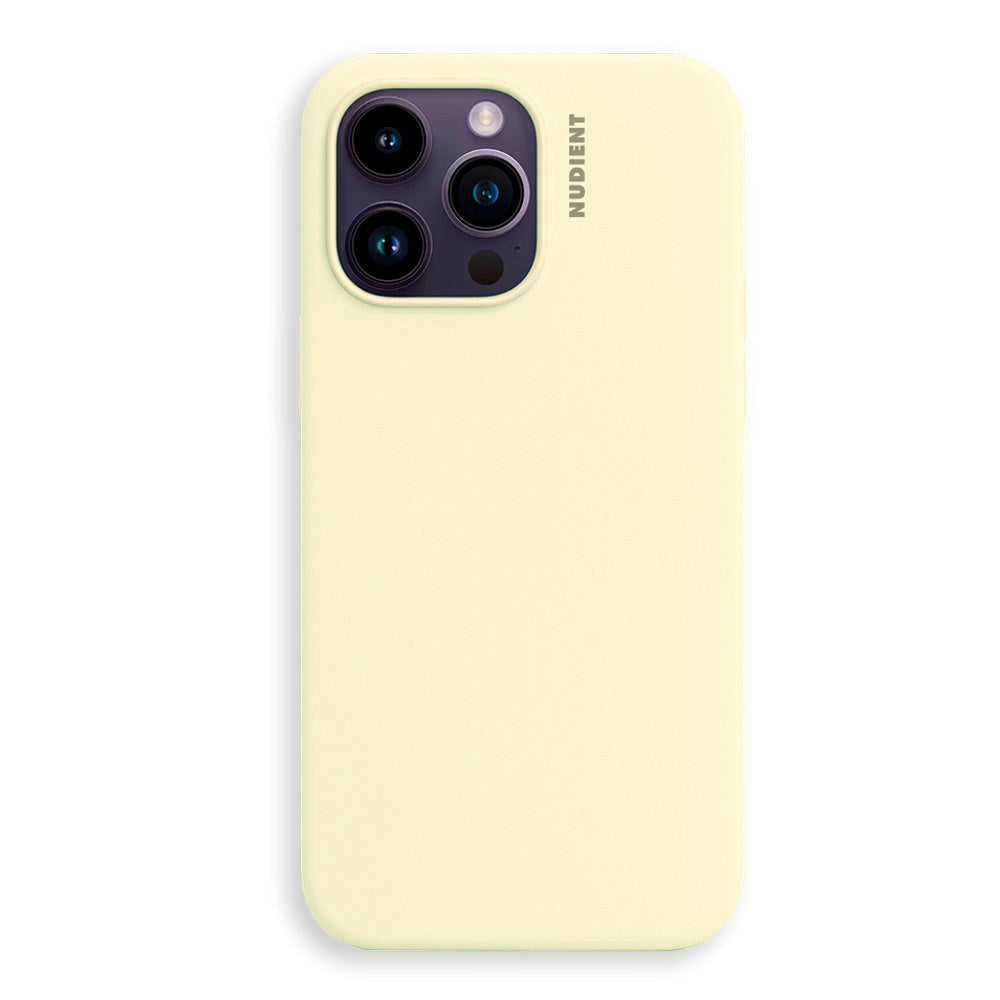 Nudient iPhone 14 Pro Base Silicone Cover - Pale Yellow