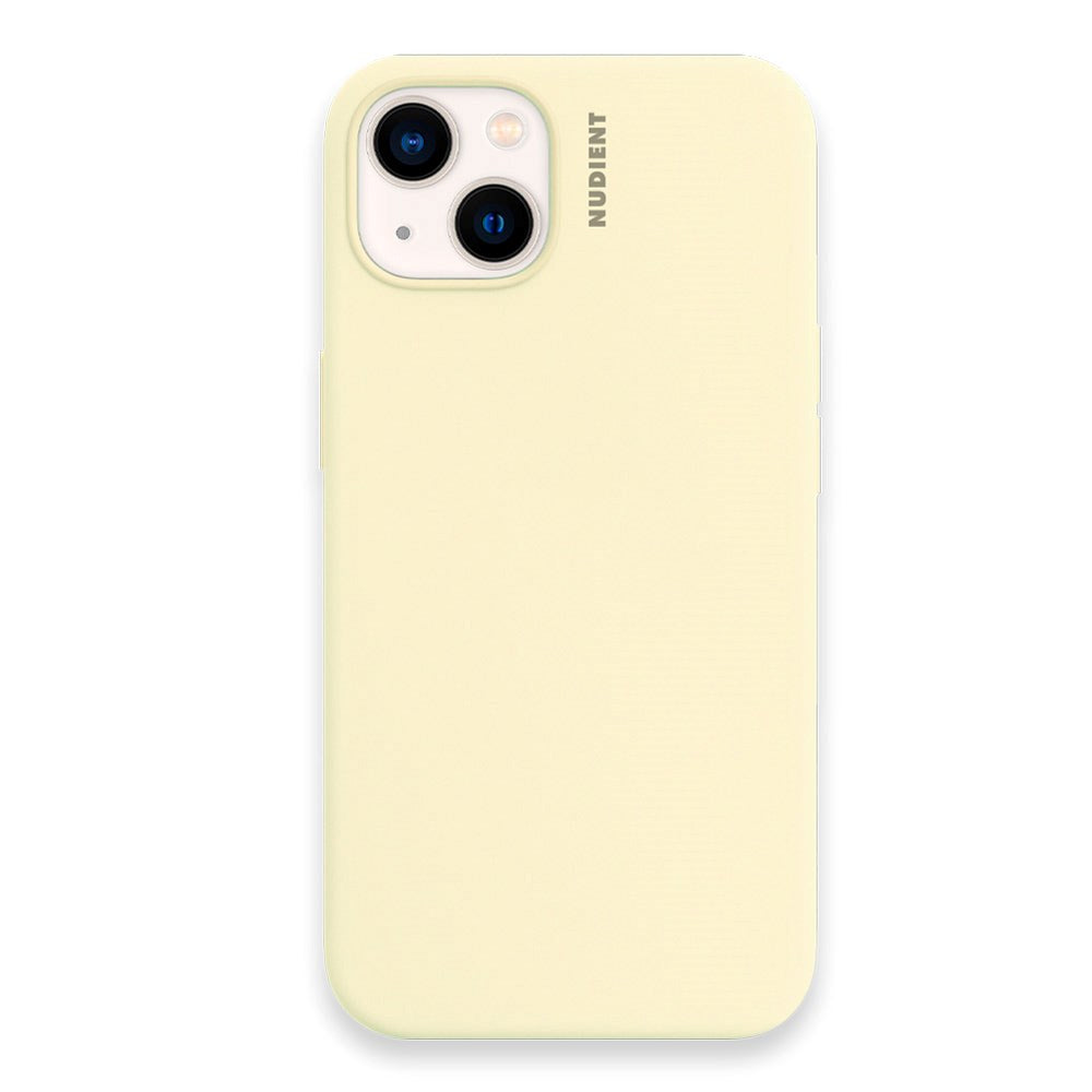 Nudient iPhone 13 Base Silicone Cover - Pale Yellow
