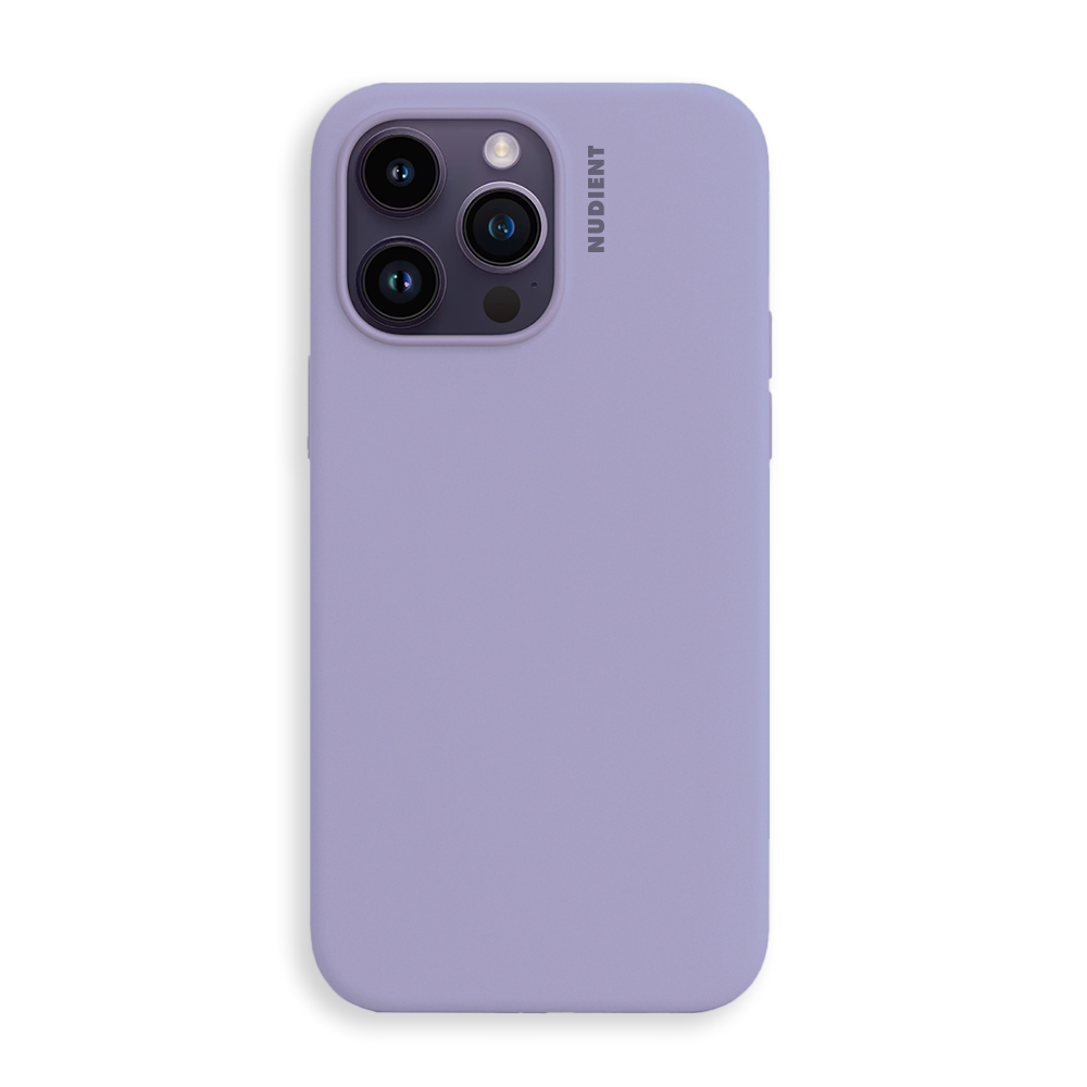Nudient iPhone 14 Pro Base Silicone Cover - Soft Purple