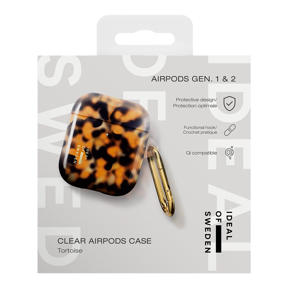 iDeal of Sweden AirPods (1. & 2. Gen.) Clear Case m. Karabinhage - Tortoise