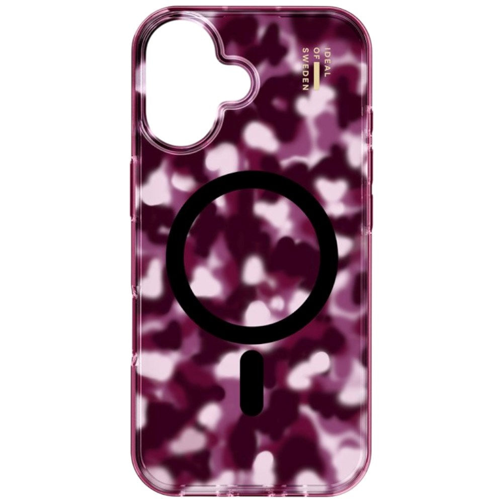 iPhone 16 iDeal Of Sweden Clear Cover - MagSafe Kompatibel - Cherry Crush