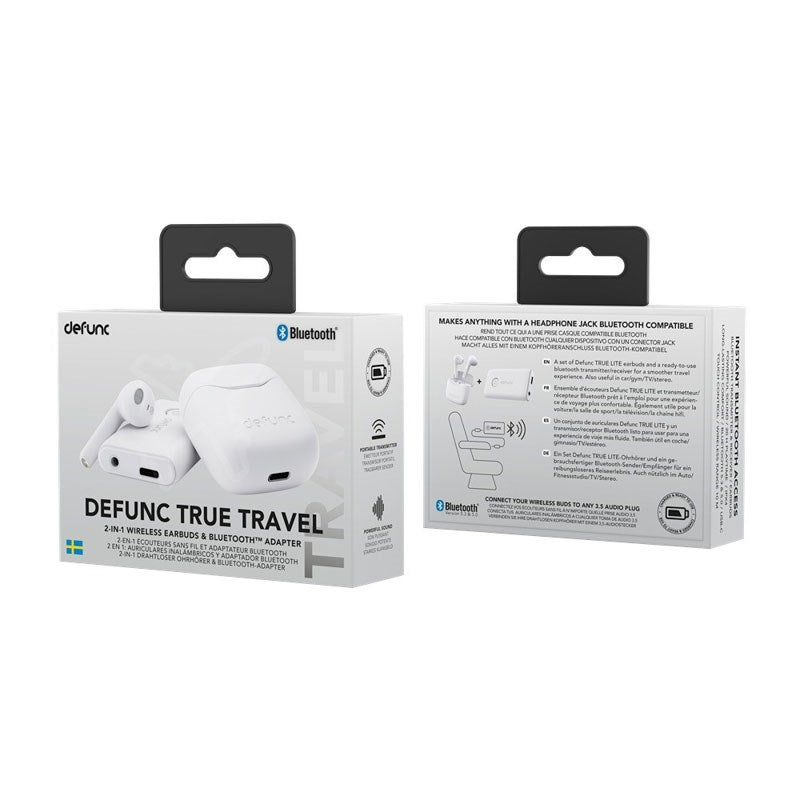 Defunc TRUE TRAVEL Trådløse Hovedtelefoner - Hvid