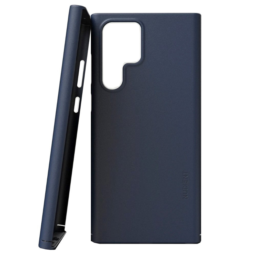 Nudient Thin Case V3 Samsung Galaxy S22 Ultra Bagside Cover - Midwinther blue